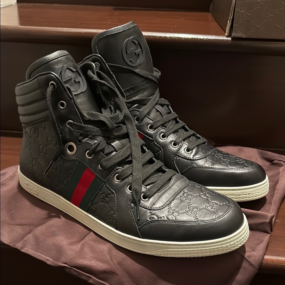 Gucci Black High-Top Sneakers